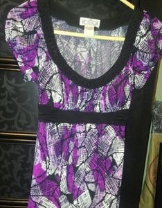 Trixxi, Small, brand new, purple graphic top